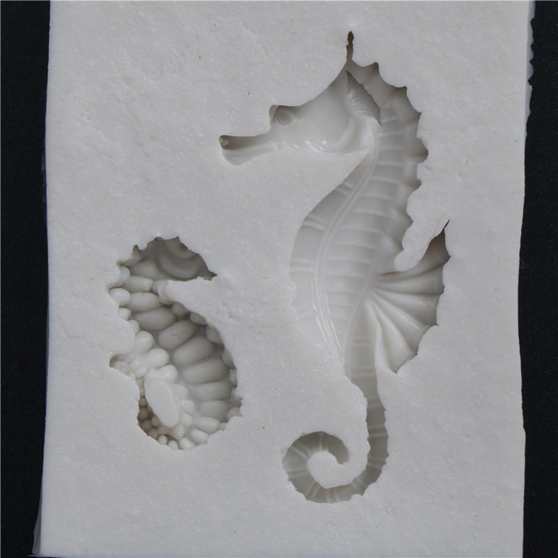 Sugarcraft Sea Horse силиконовая форма для помадки инструменты для украшения торта форма для шоколадной мастики