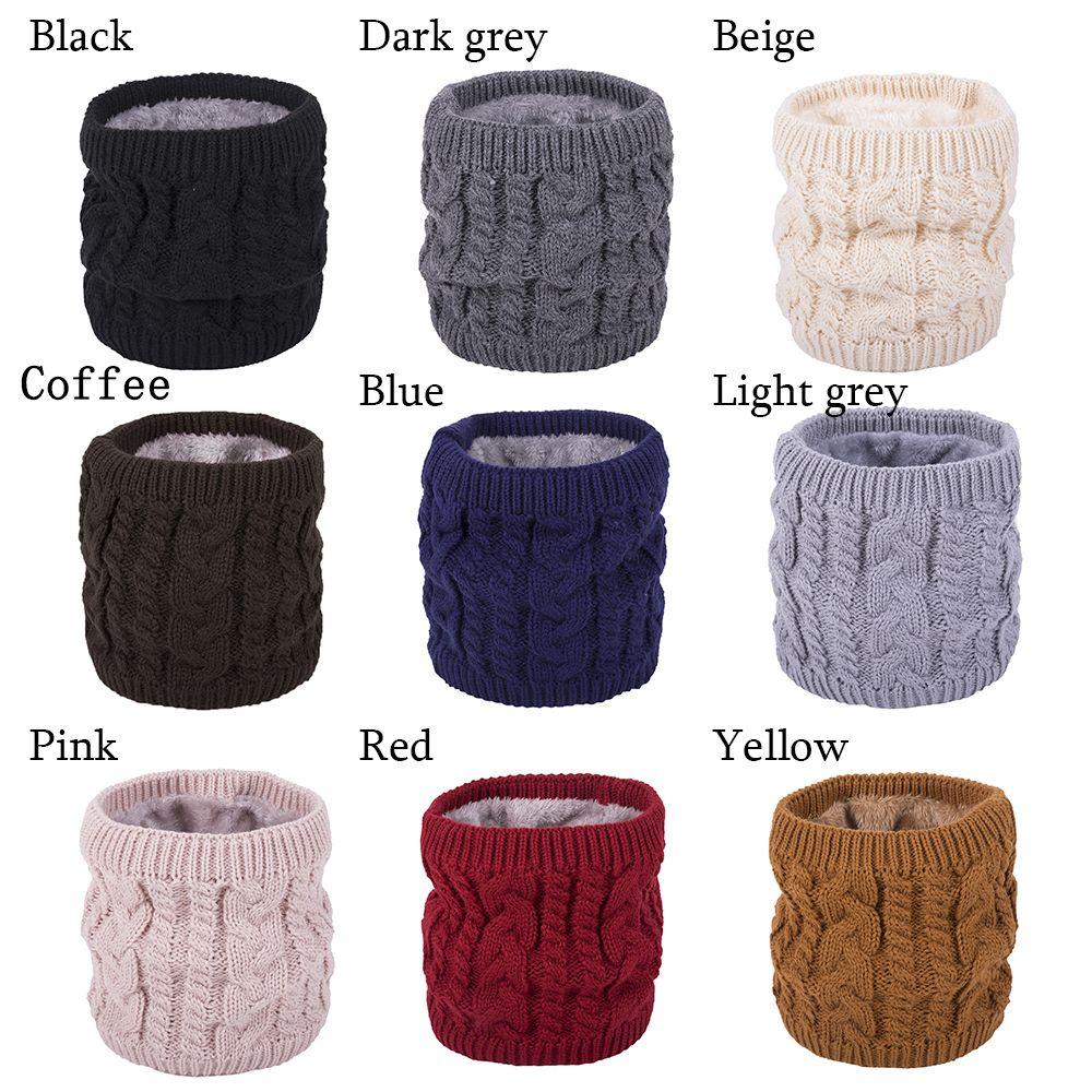 Cowl Go Out Wrap Circle Cable Thicken Scarf Neck Warmer Circle Loop Snood Shawl Brushed Knit