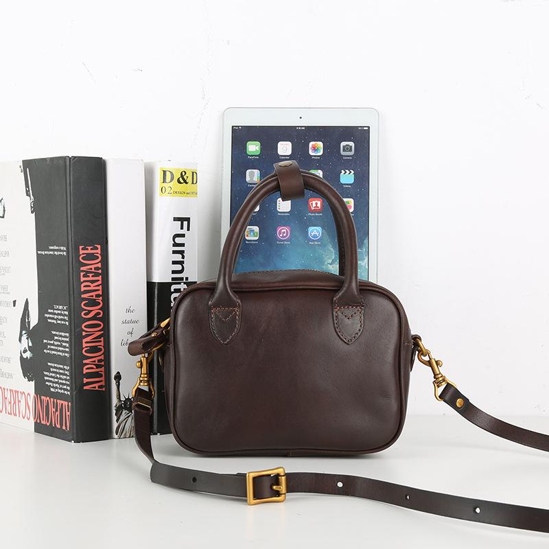 Johnature Повседневная женская сумка из натуральной кожи, универсальная ретро-сумка из натуральной мягкой яловой кожи, однотонные сумки на плечо