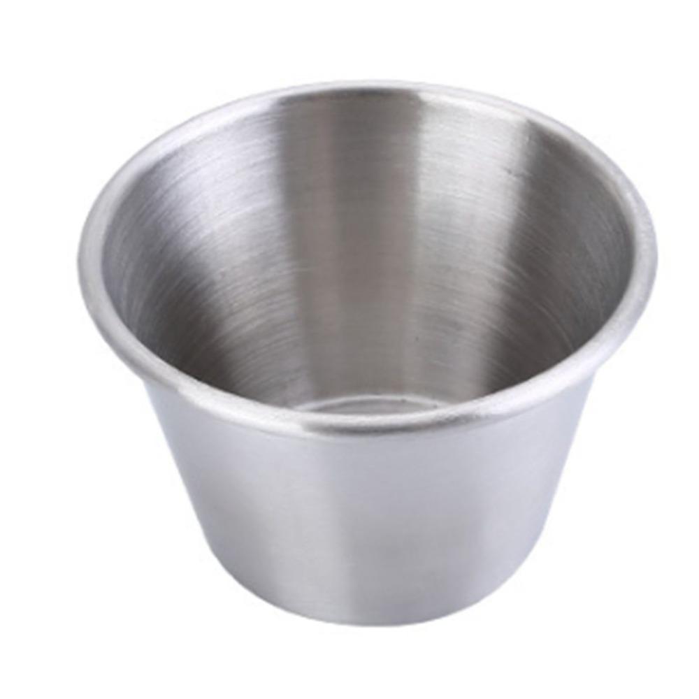 6 Pcs Leakproof Stainless Steel Wine Glass 70ml Stainless Steel Sauce Cups  Home Use