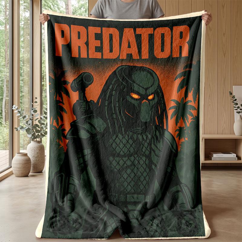 Soft Flannel Blanket Lightweight Cozy Bedroom Living Room CoverPredator