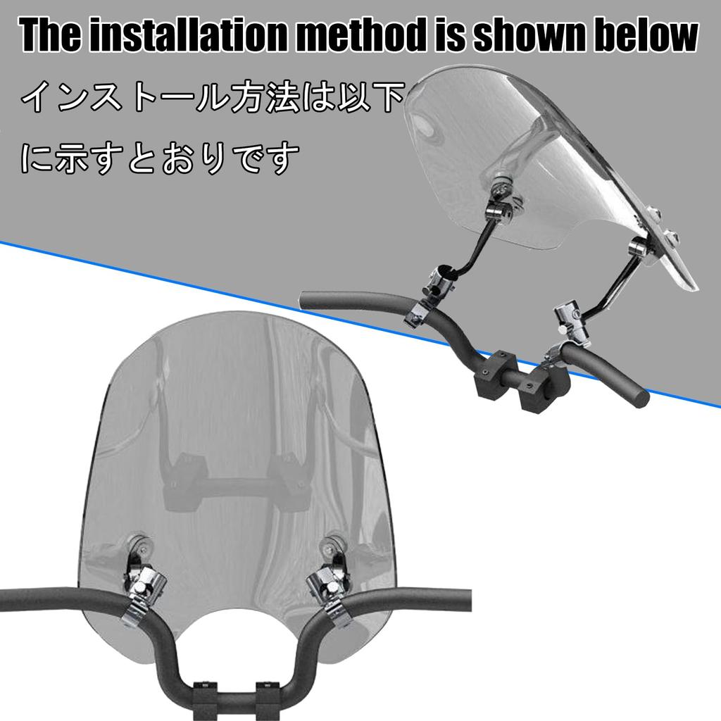 HUANGCJCJ Для W800 ABS W800SE W800 Cafe 2025 Мотоциклетный ветровик, передний ветрозащитный щиток