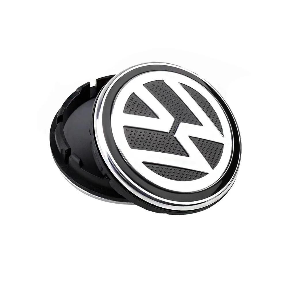 VW 3B7601171 4pcs Wheel Center Hub Caps 56mm 65mm For Peugeot VW GTI Scirocco Polo T5 Passat B6 Golf Tiguan Jetta T-ROC 1J0601171