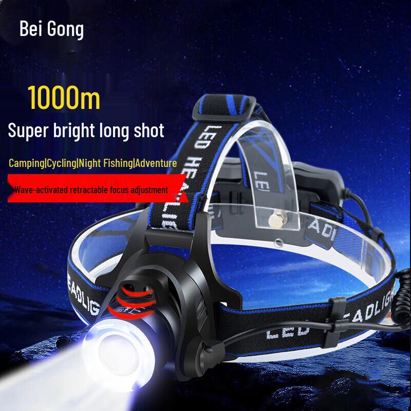 Светодиодный налобный фонарь Beigong 10 Вт