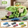 New Dinosaur Devouring Car Attack Tyrannosaurus Rex Devouring Transformation Toy Puzzle Children's Storage Inertial Sliding Car
