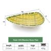 Креативная меламиновая плетеная тарелка в бамбуковом стиле для подачи хот-пота, барбекю и десертов