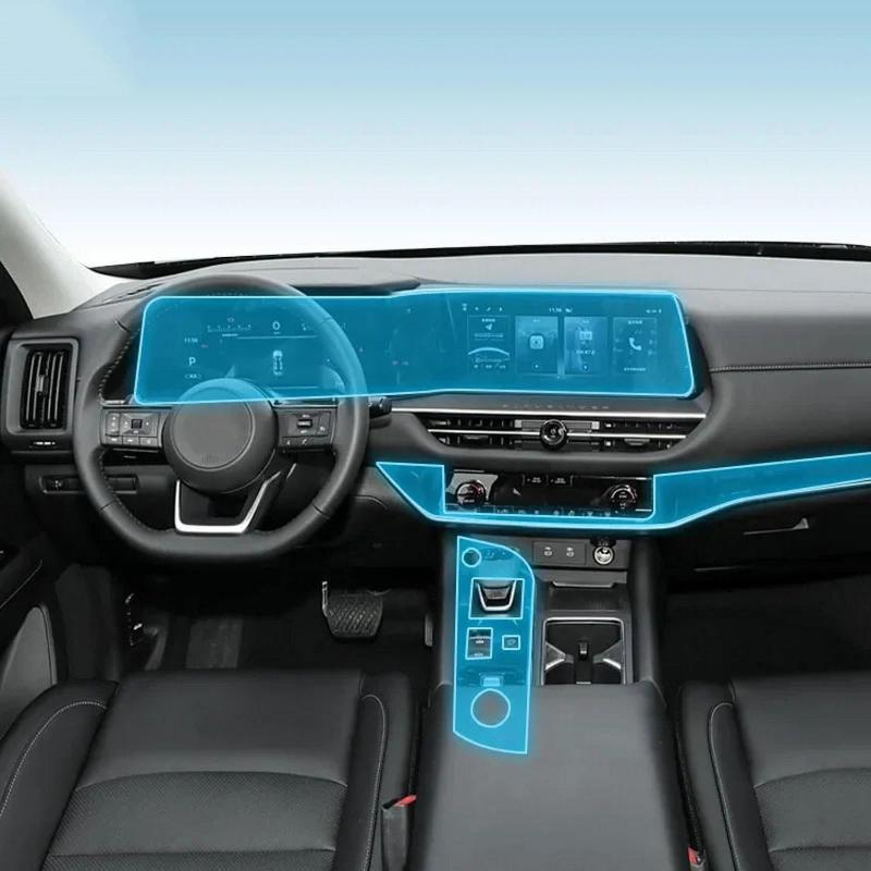Для Nissan Pathfinder 2024-2025 Автомобильный интерьер Центральная консоль Прозрачная защитная пленка из ТПУ Антицарапающая наклейка