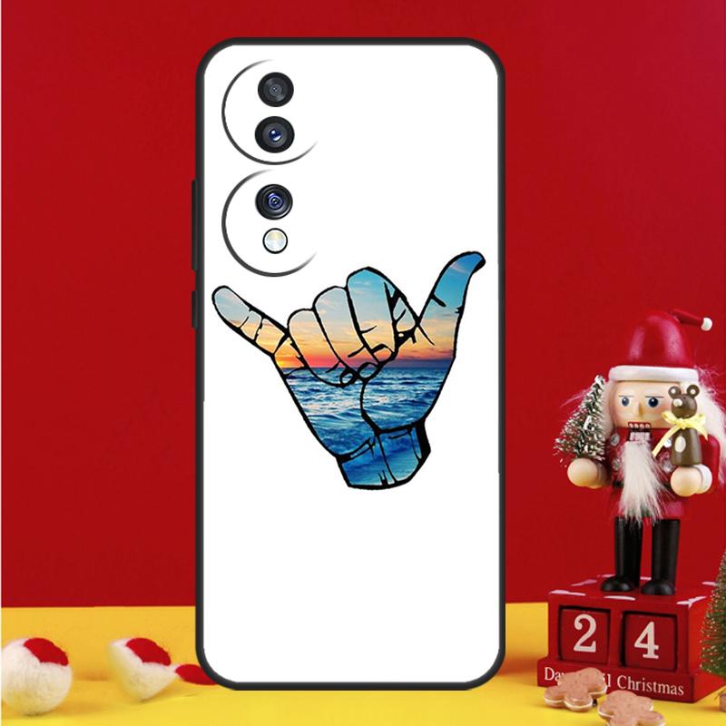 Чехол Shaka Surf Hang loose Для Honor Magic V5 5 6 7 Pro Honor 50 70 90 200 400 Lite X7a X9b X9c X9a X8a X8b Чехол