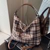 Рюкзак большой емкости, женская сумка для поездок на работу, клетчатая сумка-тоут с рисунком щенка, сумка под мышкой