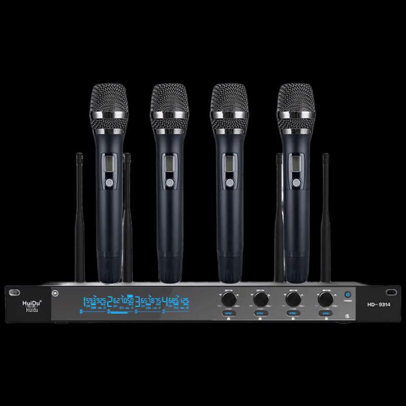 HuiDu HD-9314 Профессиональная беспроводная микрофонная система U-диапазона (Китайская версия)