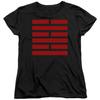 G.I. Joe Snake Eyes Symbol Womens T Shirt Black Officially Licensed