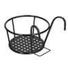 Thick wrought iron construction Flower Pot Holder  Railing hanging chlorophytum & pothos
