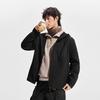 Li Ning Outdoor CF Светоотражающая Водоотталкивающая Теплая Флисовая Свободная Куртка Софтшелл Мужские куртки AFDVB37-5