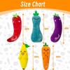 Catnip Toys for Indoor Cats Cat Toys for Cats Vegetable 5 Pack Fluffy For Chewing Playing Interactive Kitten Toys Catnip Filled