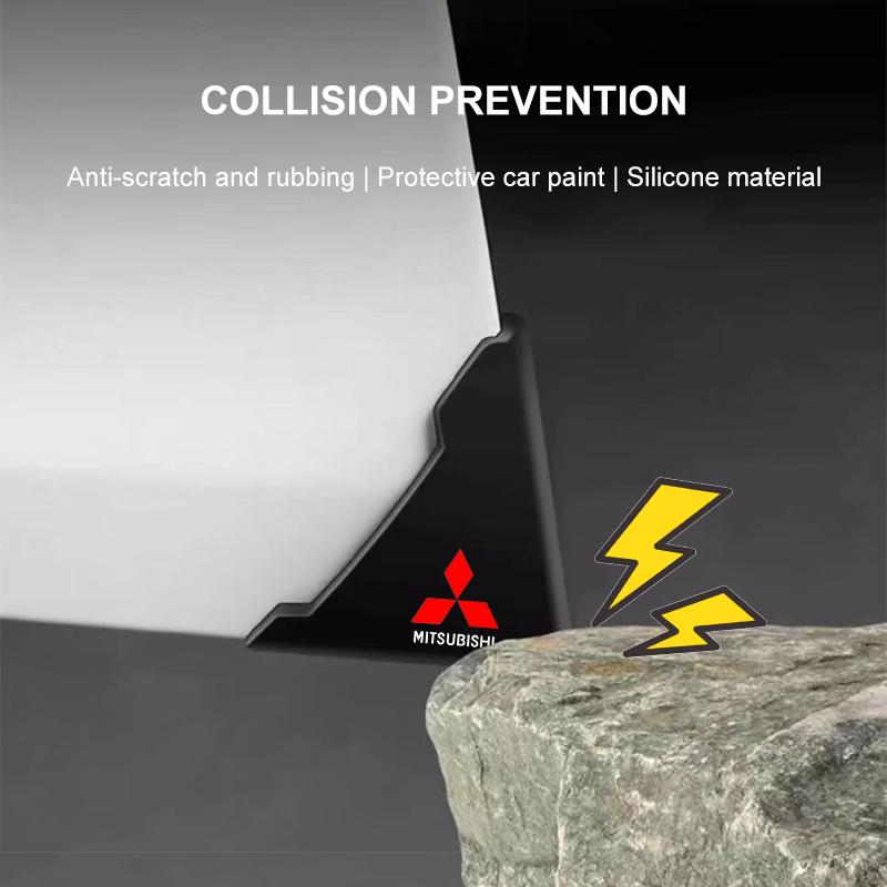 Silicone Car Door Corner Cover Bumper Anti-Scratch Protector For Mitsubishi ASX Lancer Pajero Outlander L200 Lancer EX Pajero