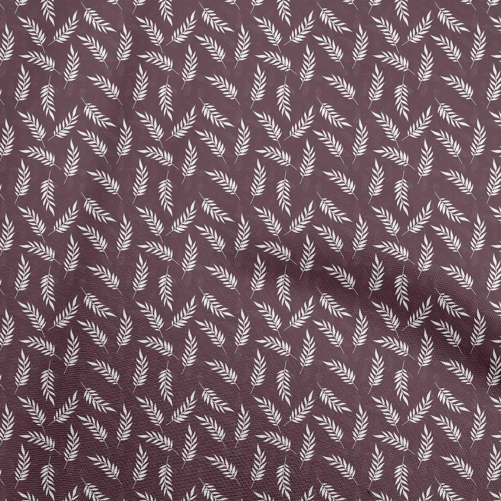 oneOone Cotton Flex Dark Beige Fabric Leaves Sewing Craft Projects Fabric Prints By Yard 40 Inch