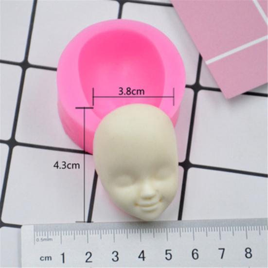 Силиконовая форма «сделай сам», помадка, голова куклы, лицо, выпечка торта, шоколадные аксессуары