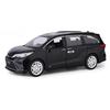 1/24 Toyota Sienna Granvia MPV Модель автомобиля из сплава Литой металл Игрушка Коммерческий автомобиль Модель транспортного средства Звуковая и световая симуляция Детский подарок