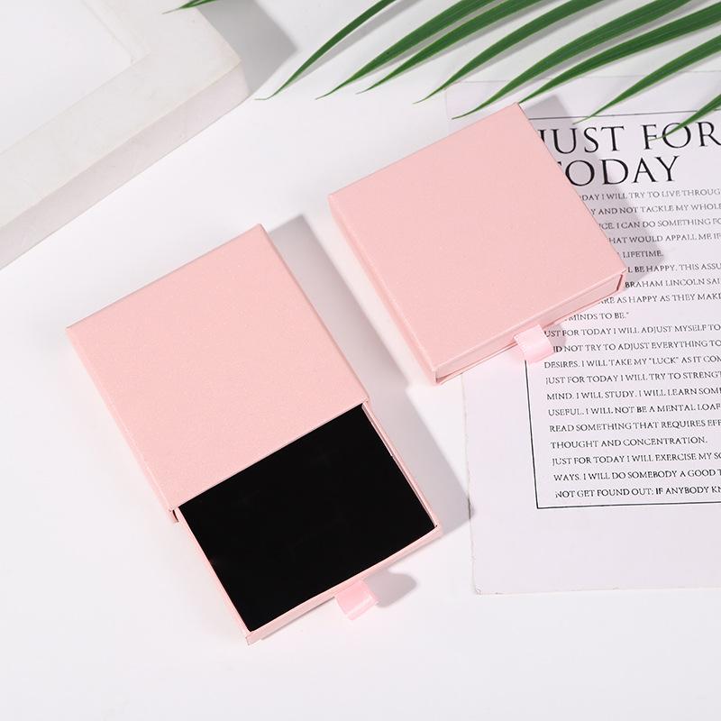 10x10x2 см Коробка для ювелирных изделий и ожерелий 16 цветов Квадратная Выдвижная Стиль Дорожная Шкатулка для украшений Органайзер для хранения Упаковочный кейс для сюрприза