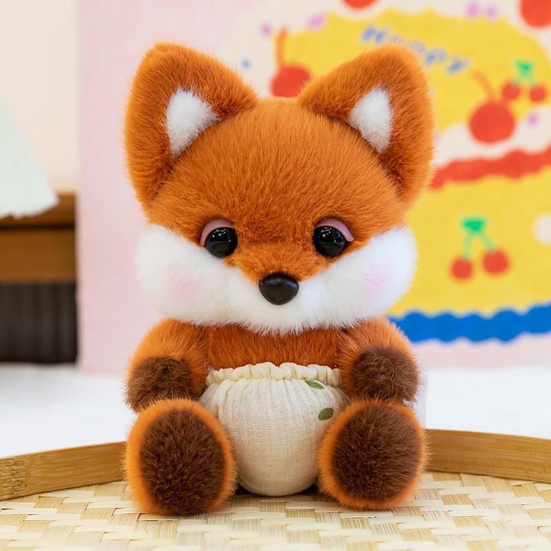 Плюшевая игрушка Животное Слон Лиса Кошка Наполнена ПП-хлопком Для Мальчиков и Девочек Подарок