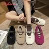 Fashion Aphixta Metal Chain Dec Slip On Flats Soft Fleeces Shoe Shallow Furry Flat With Women Loafers Slip On Warm Winter Casual Shoes