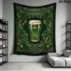 St.Patrick's Day Wall Tapestry Aesthetic Wall Hanging Printed Fabric Blanket Decorative Tapestries for Bedroom Living Room Home Decor