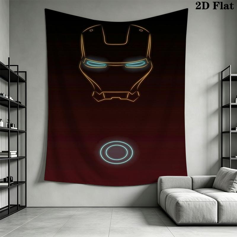 Iron Man Minimalist Tapestry Tapestry Fashion Print Wallmounted Background Wall Hanging Cloth Home Decor Christmas Gift