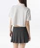 MUSINSA STANDARD WOMAN [Cooltandard] Women'S Relaxed Crop Pique Polo Shirt [White]