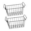 2 Pieces Deep Freezer Steel Wire Baskets Refrigerator Basket Practical