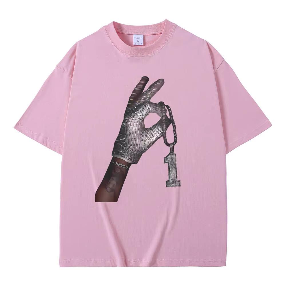 Rapper Drake Iceman Album Cover Graphic T-shirt Men Women Hip Hop Fashion Pop Music T Shirts Y2K Gothic Cotton Oversized T-shirts