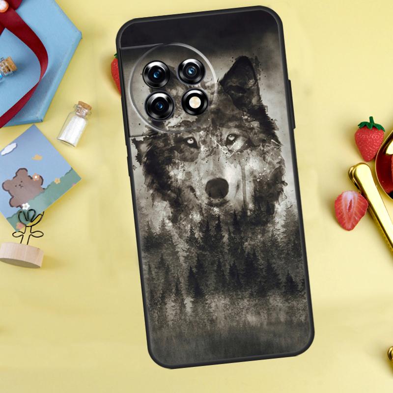 Animal Wolf Case For OnePlus 15 13 12 11 9 10 Pro 13T 13R 12R 10T 8T Nord 5 CE 3 4 2 Lite N20 N30 Cover