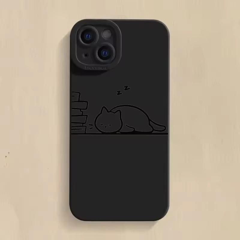 Забавный чехол для телефона с изображением пары кошек для Samsung Galaxy S25 S24 S23 S22 S21 Ultra S20 Plus S24FE A15 A35 A54 A55 Мягкий чехол