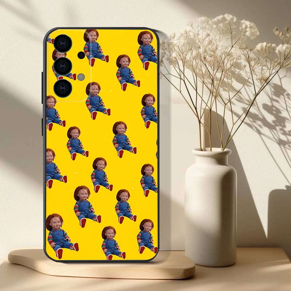 Чехол для телефона Chucky Doll из фильма ужасов для Samsung S25, S24, S21, S22, S23, S30, Ultra, S20, Plus, Fe, Lite, Note, 10, 9, 5G Черный