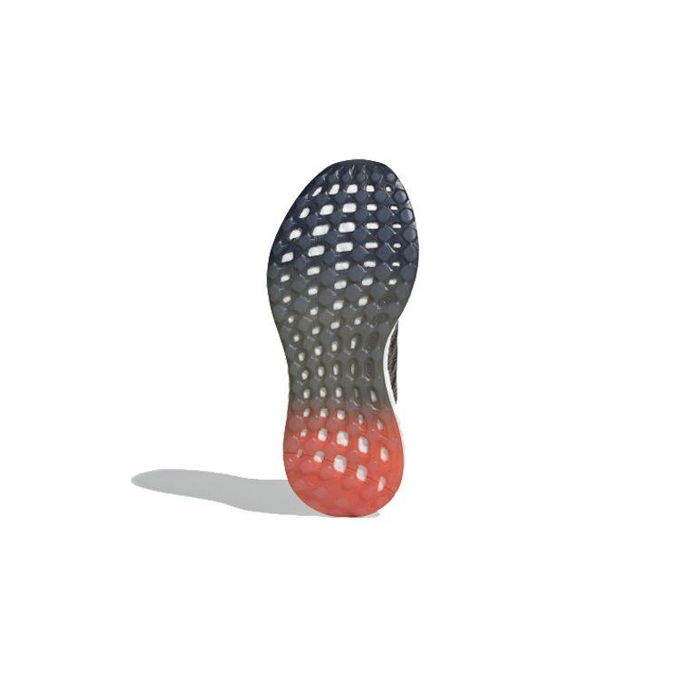 adidas Pureboost Go J Sports Нескользящие Низкие Детские Беговые Кроссовки Серый Оранжевый Белый Подростки F34007