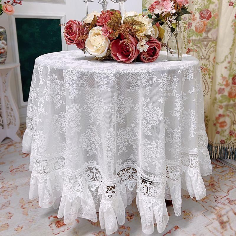 Элегантная кружевная скатерть в стиле макраме — винтажный вышитый дизайн, прямоугольное покрывало в стиле шебби-шик для свадеб, банкетов и праздничных ужинов