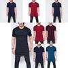 Ultra-comfortable Curve Hem Men T-shirt With Side Zipper In Premium Cotton Blends