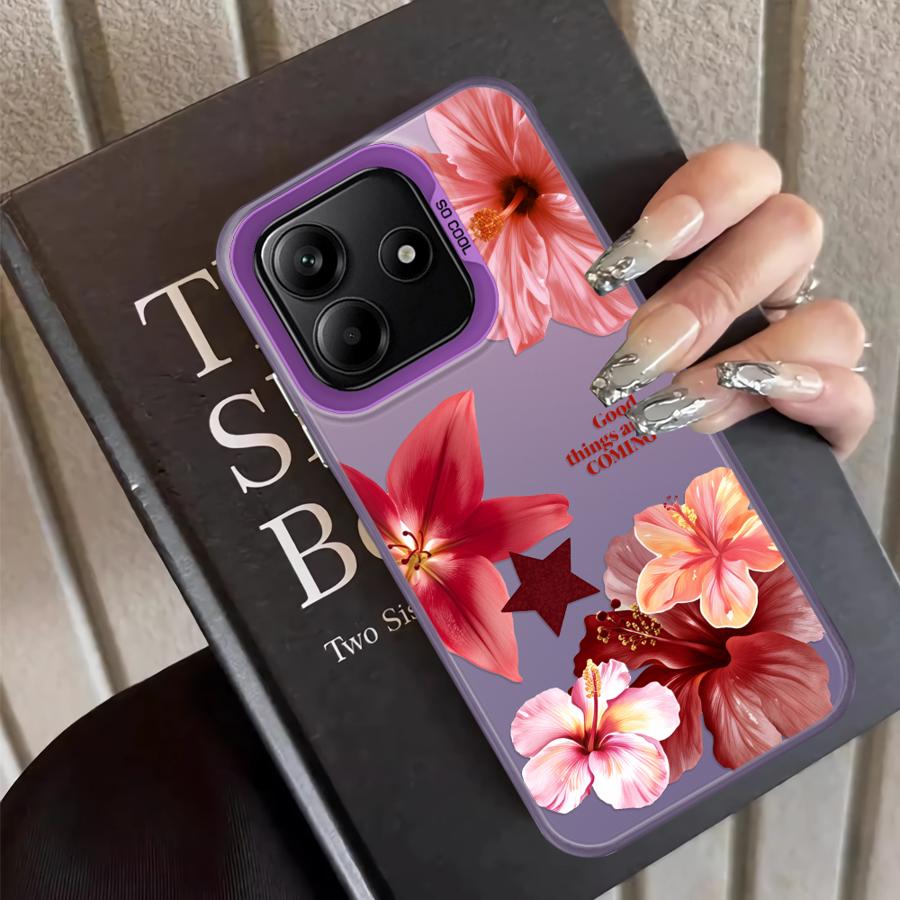 Прозрачный чехол с принтом вишневого цвета для Xiaomi Mi 11 Lite 13T 12T Pro Задняя крышка телефона