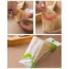 100 шт. Антизапотевающие обертки для сэндвичей Специальные одноразовые легко рвущиеся прозрачные треугольные пакеты для упаковки тортов, выпечки, хлеба