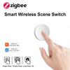 Zigbee Tuya Smart Push Button Intelligent Linkage Smart Switch Battery Powered Automation Work With Smart Life Zigbee Devices