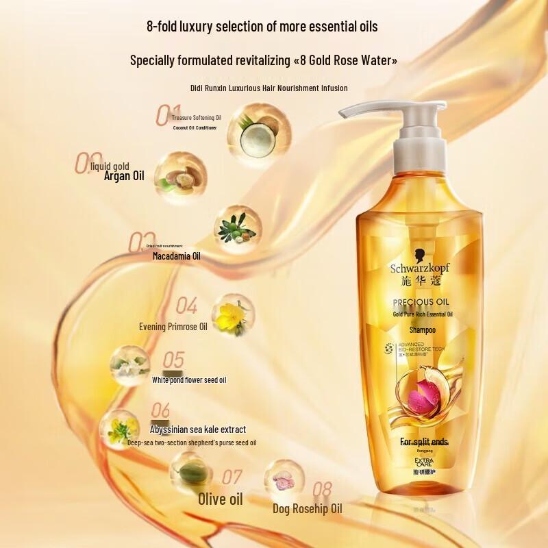 Шампунь Schwarzkopf Gold Pure с увлажняющим эфирным маслом