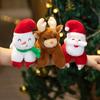 Santa Claus Snowman Popping Circle Deer Bracelet Kids Gifts Plush Toys Christmas Decoration for Home Xmas Ornaments Navidad 2024