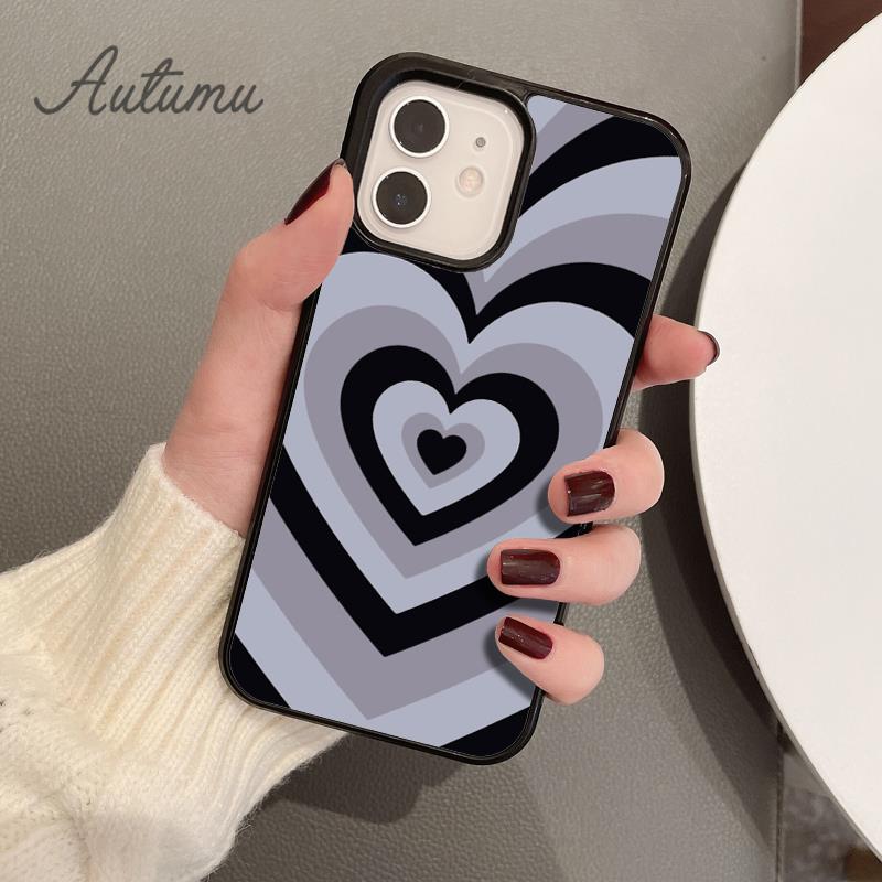 Чехол для телефона Illusion hearts для iPhone 11 12 13 14 Pro Max mini X XR XS SE 2020 5 6S 7 8 Plus Samsung Galaxy S21 S22 Cover shell