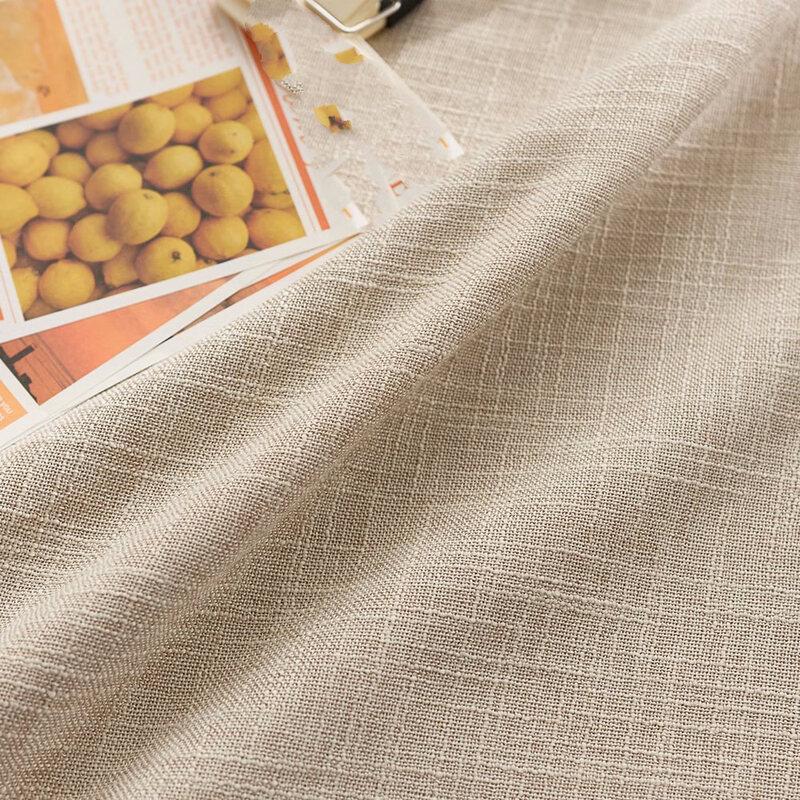 ZISIZ Cotton Linen Style Thickened Rectangular Tablecloth