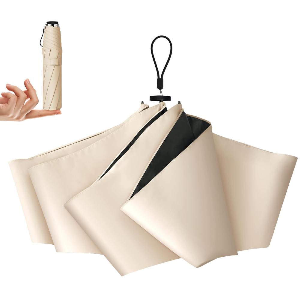 Легкий 118 г Блокирует более УФ Складной зонт от солнца для мужчин и Подходит для дождя или солнца Зонт от солнца, Сверхлегкий, 99,99% лучей, Теплозащитный,