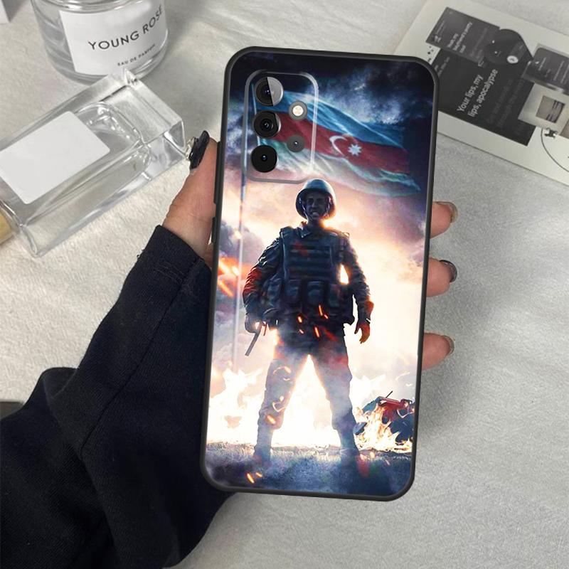 Чехол для телефона Флаг Азербайджана Для Samsung Galaxy A34 A54 A14 A13 A23 A33 A53 A73 A52 A42 A32 A22 A12 A51 A71
