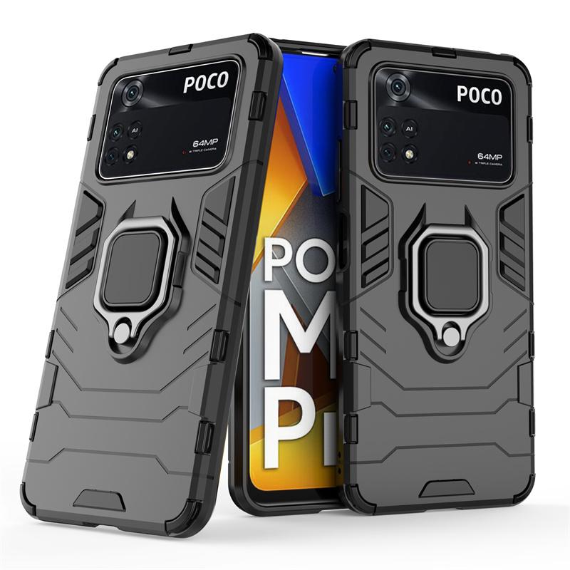 Для чехла Xiaomi Poco M4 Pro 4G Чехол Для Poco M4 Pro 4G Capa Противоударный Держатель Магнитная Обложка Для Poco X3 M3 F3 X4 Pro 5G Fundas