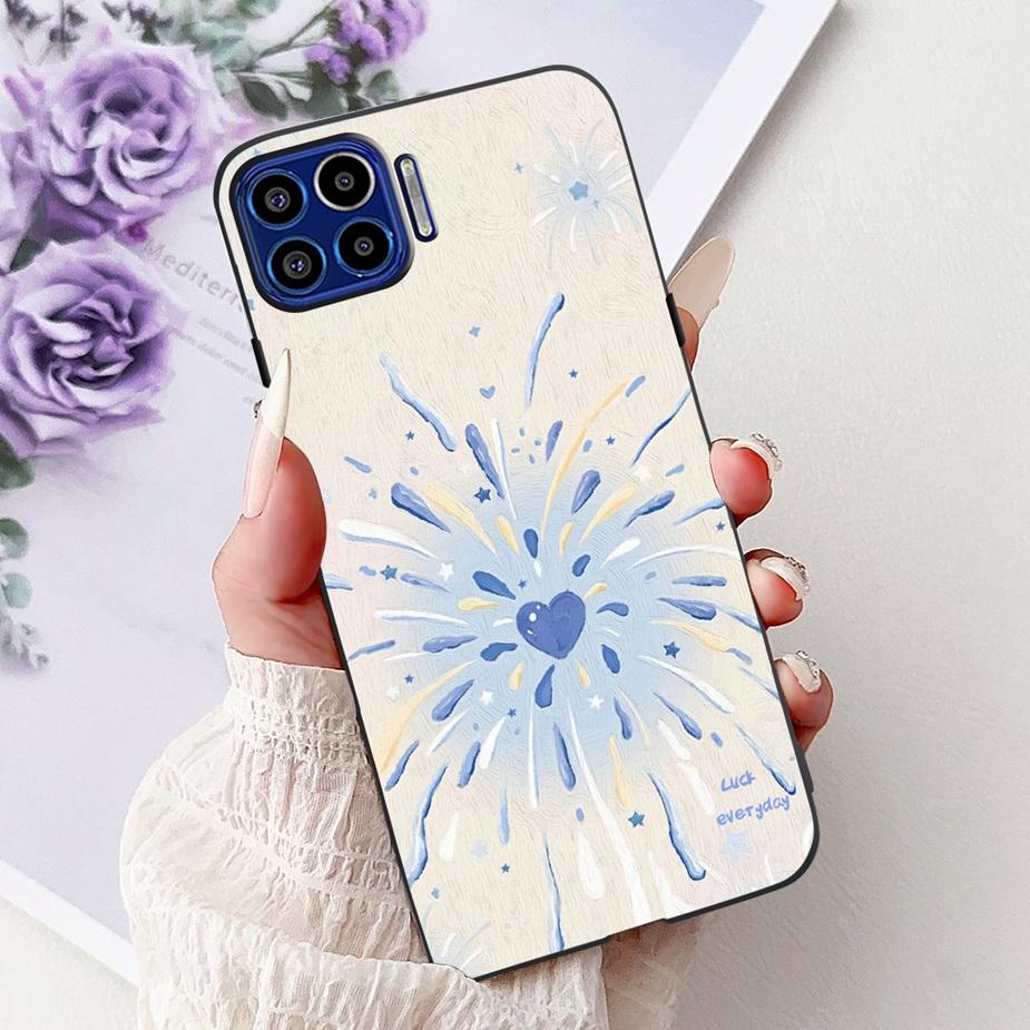 Для Motorola Moto One 5G Чехол Роскошный Модный Расписной Чехол 6.7'' Мягкий ТПУ Чехол для Телефона Для Motorola One MotoOne 5G Задняя Крышка Сумки
