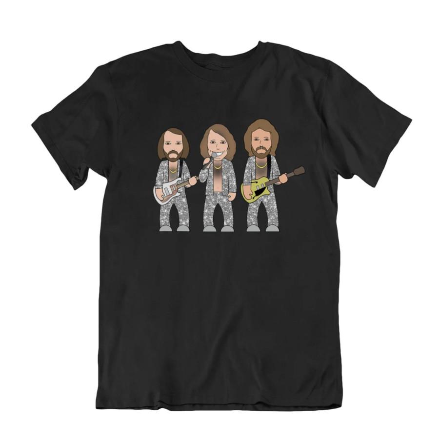 70s Disco Brothers T-Shirt, Music Inspired Cotton Apparel Unisex T-Shirt