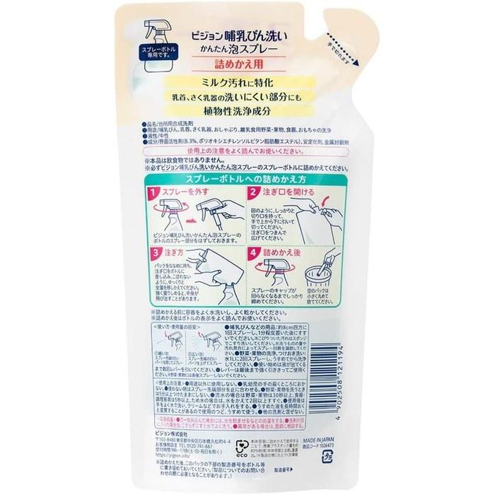 Pigeon Средство для мытья бутылочек Easy Foam Spray Сменный блок 250 мл x 3 (750мл)