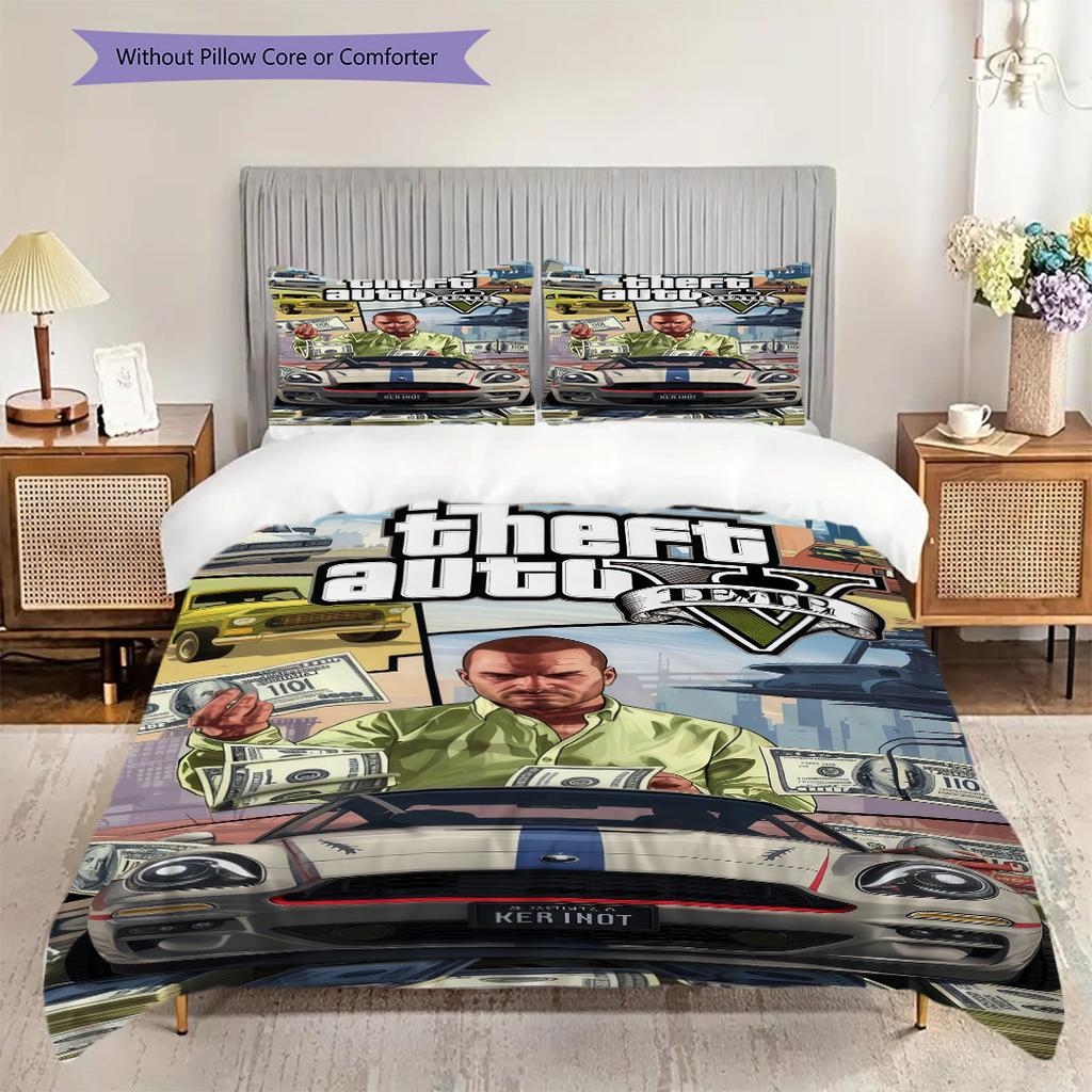 Infinite Theft Auto V Mod Unleash Ultimate Experience Bedding 1 Duvet Cover 2 Pillowcase Without Core Duvet Cover And Pillowcase Bedding Set